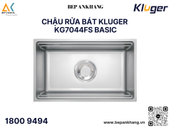 Chậu rửa bát Kluger KG7044FS Basic - Inox 304 Posco - Linen dập nổi